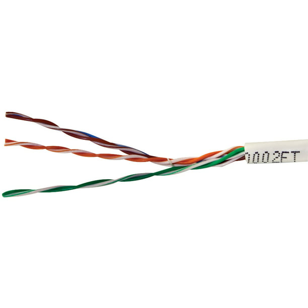 1000Ft Cat.5E Solid Cable Plenum White UL/ETL/CSA 